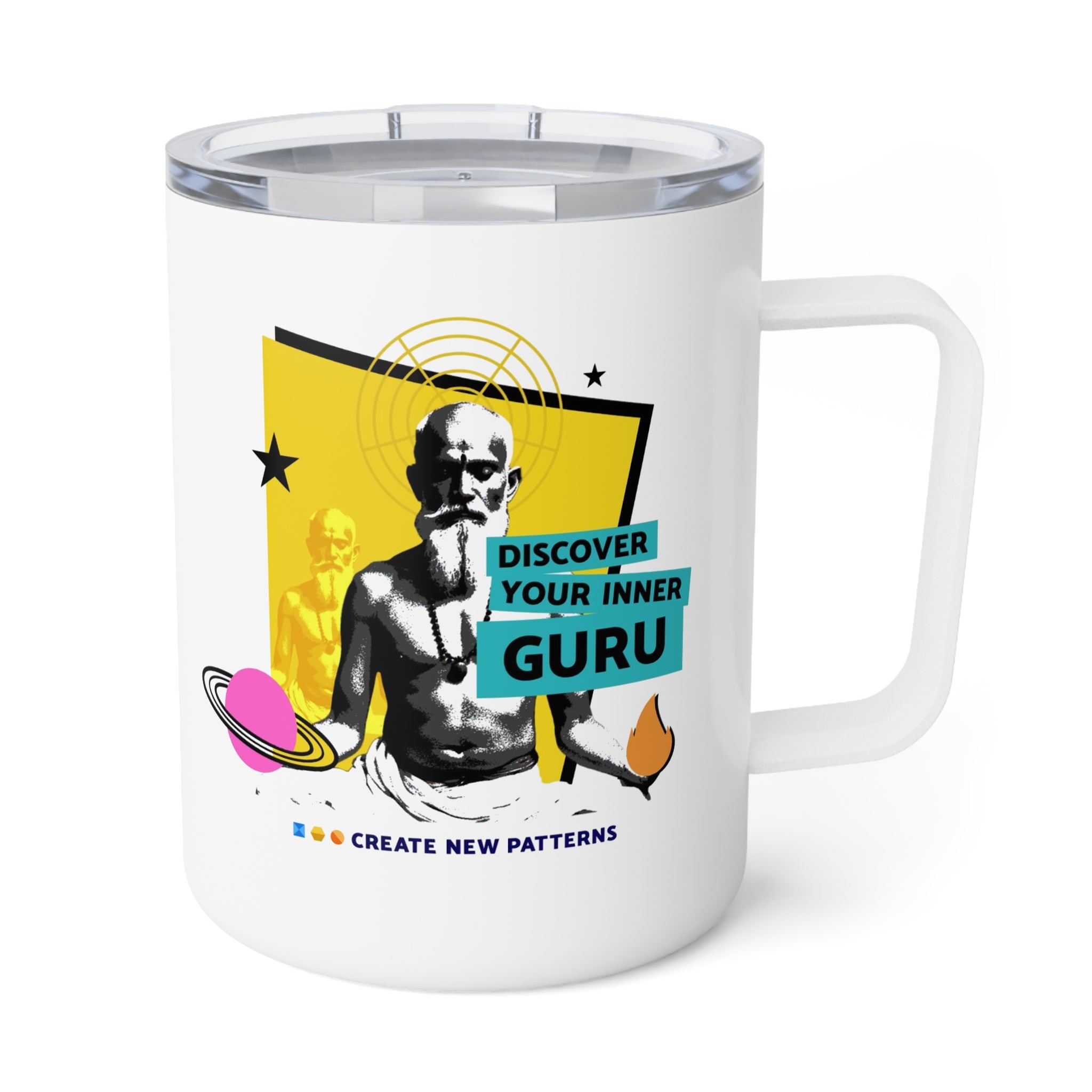 Inner Guru Tea Mug, Insulated Stainless Steel, 10oz